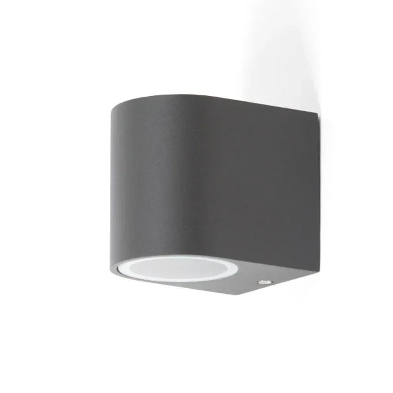 Black Up & Down Light Square Orr Metal & Glass Led