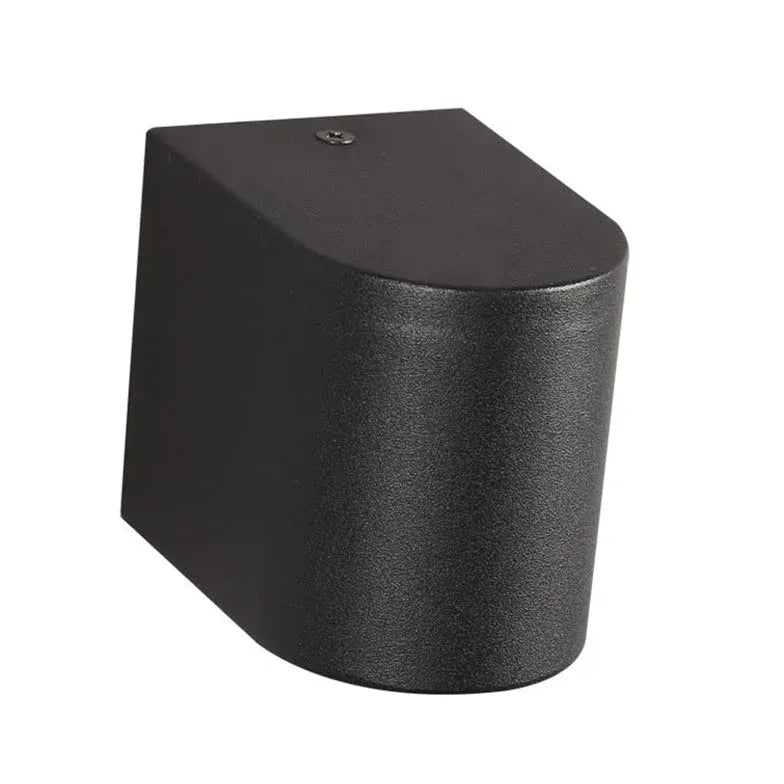 Black Up & Down Light Square Orr Metal & Glass Led