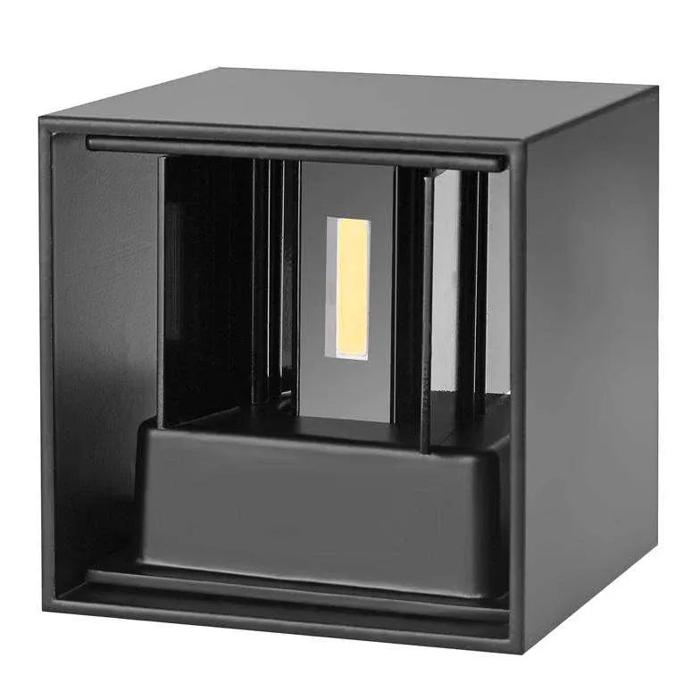 Black Up & Down Light Square Orr Metal Neutral Light