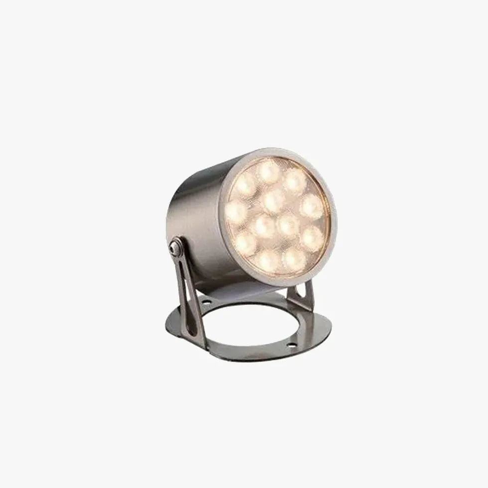 Black Garden Spotlight Orr Metal & Glass Warm White Led