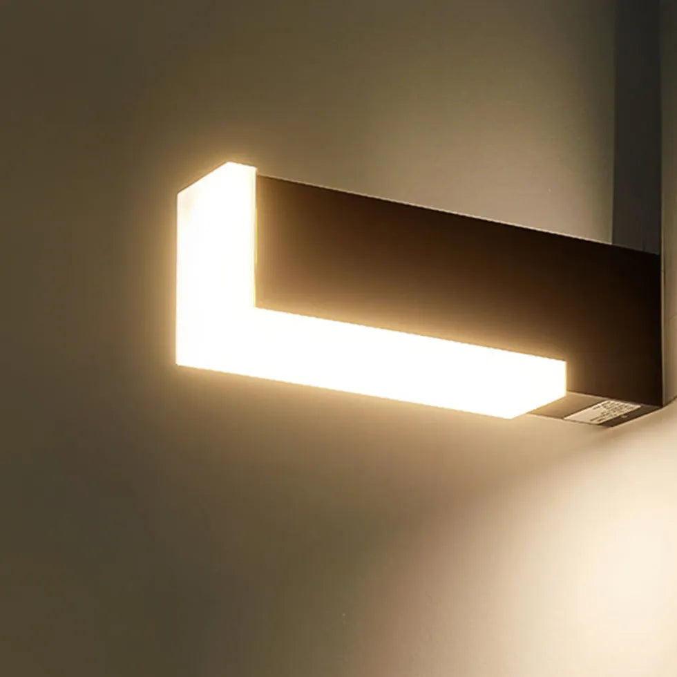 Black Outdoor Wall Light Orr Aluminium Warm White Led Outdoor