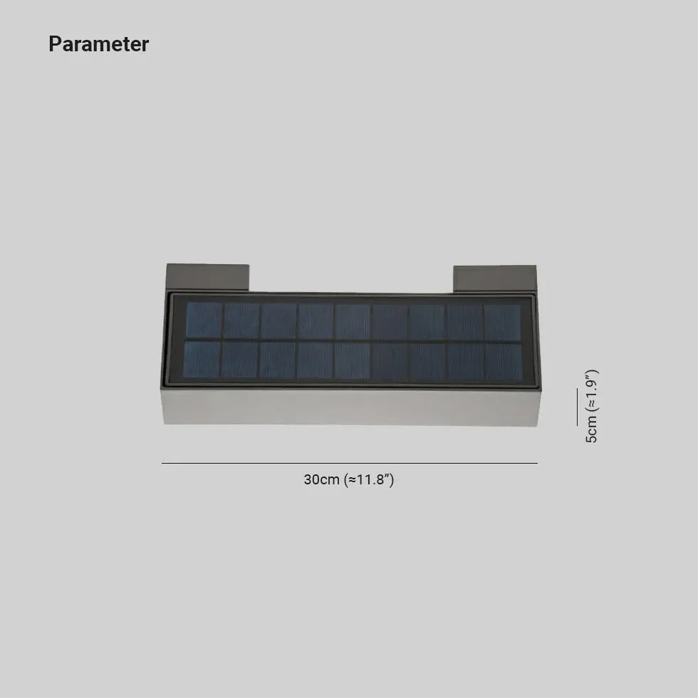 Black Solar Light Orr Metal Solar