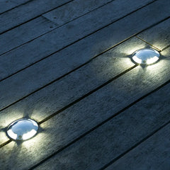 Black Deck & Ground Light Orr Metal & Glass Ip65 Led Outdoor