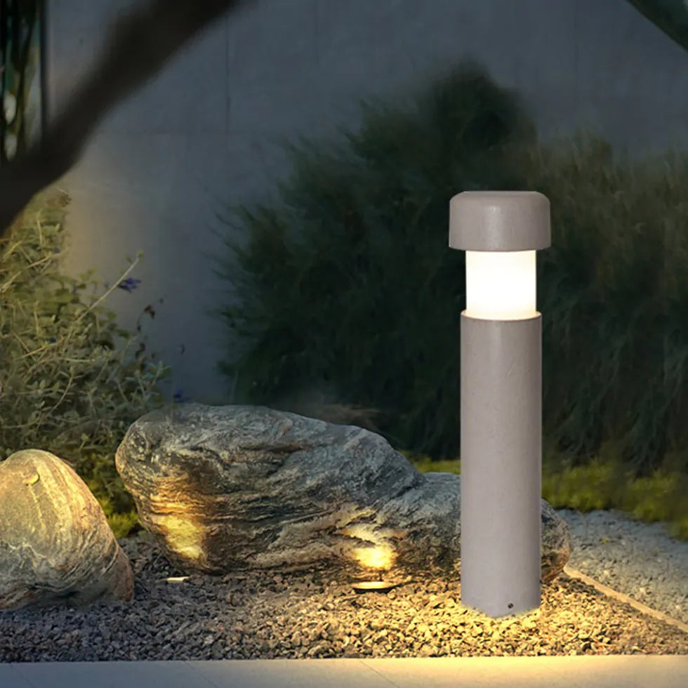 Grey Post & Bollard Light Orr Metal Ip65 Led Warm White Outdoor