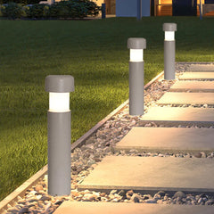 Grey Post & Bollard Light Orr Metal Ip65 Led Warm White Outdoor