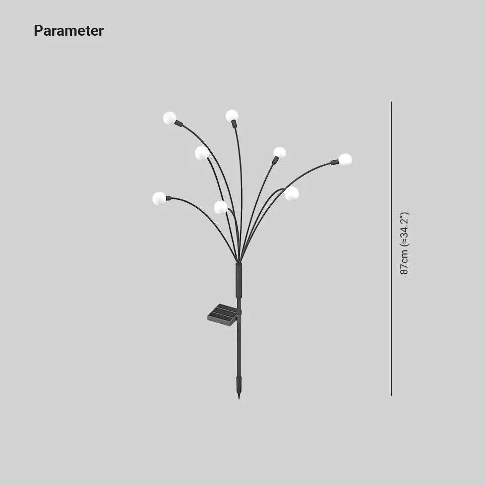 Solar Hybrid Orr Metal & Acrylic Ip65 Warm White Led Outdoor