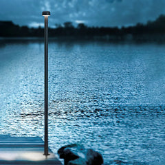 Black Post & Bollard Light Orr Metal Ip65 Warm White