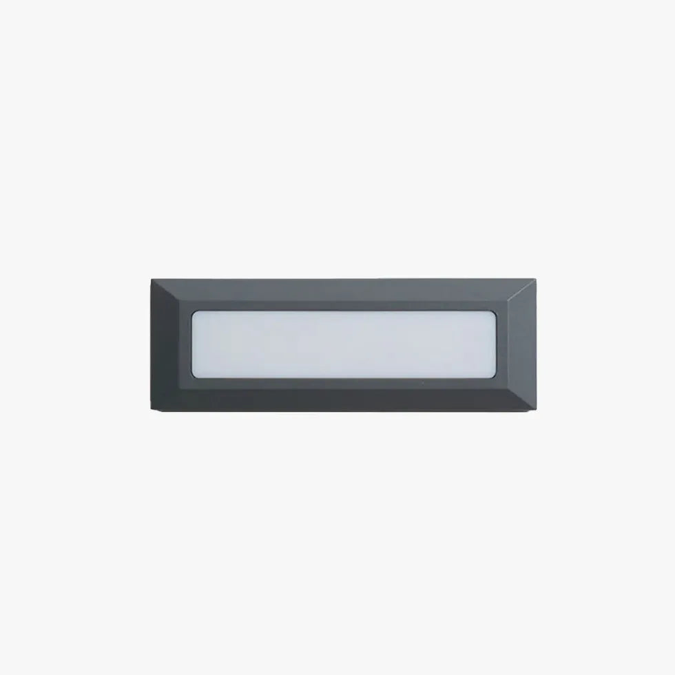 Black Deck & Ground Light Rectangular Orr Metal Led