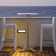 Black Deck & Ground Light Rectangular Orr Metal Led