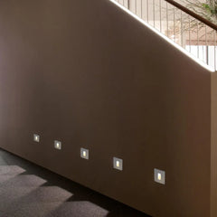 Black Tile & Brick Light Square Orr Metal & Acrylic Outdoor Ip65