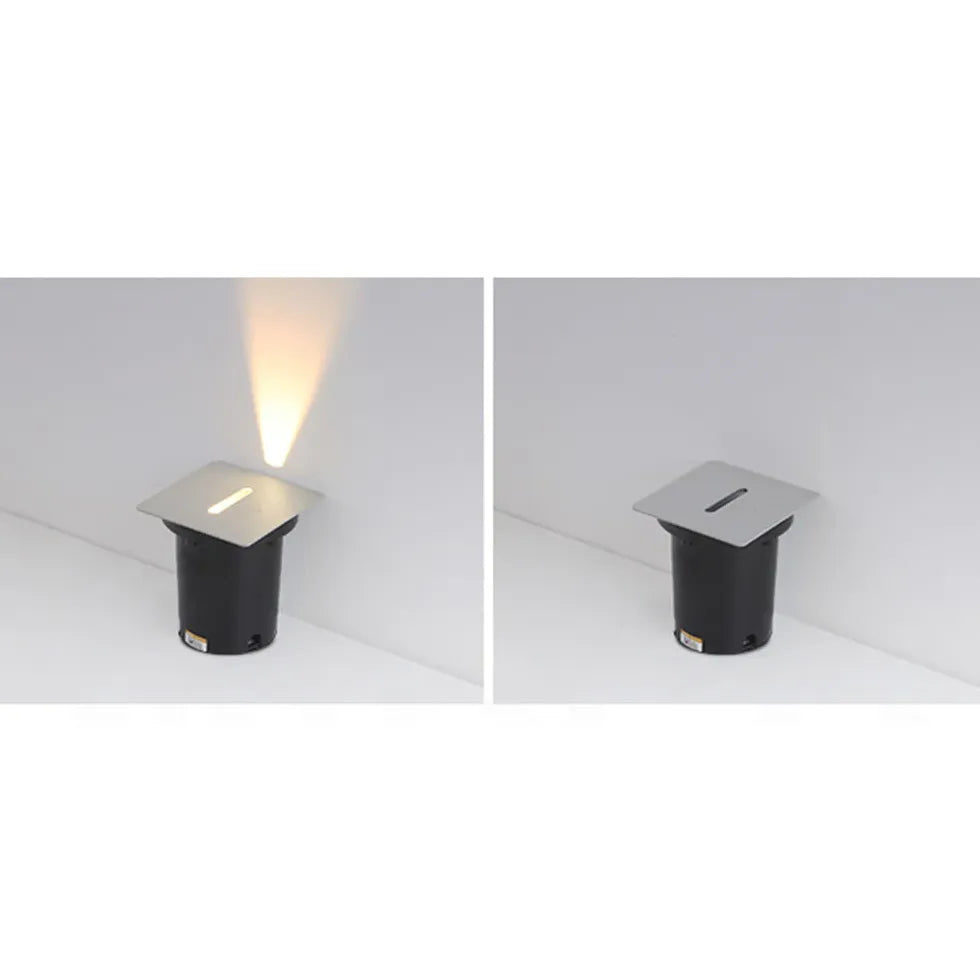 Black Tile & Brick Light Square Orr Metal & Acrylic Outdoor Ip65