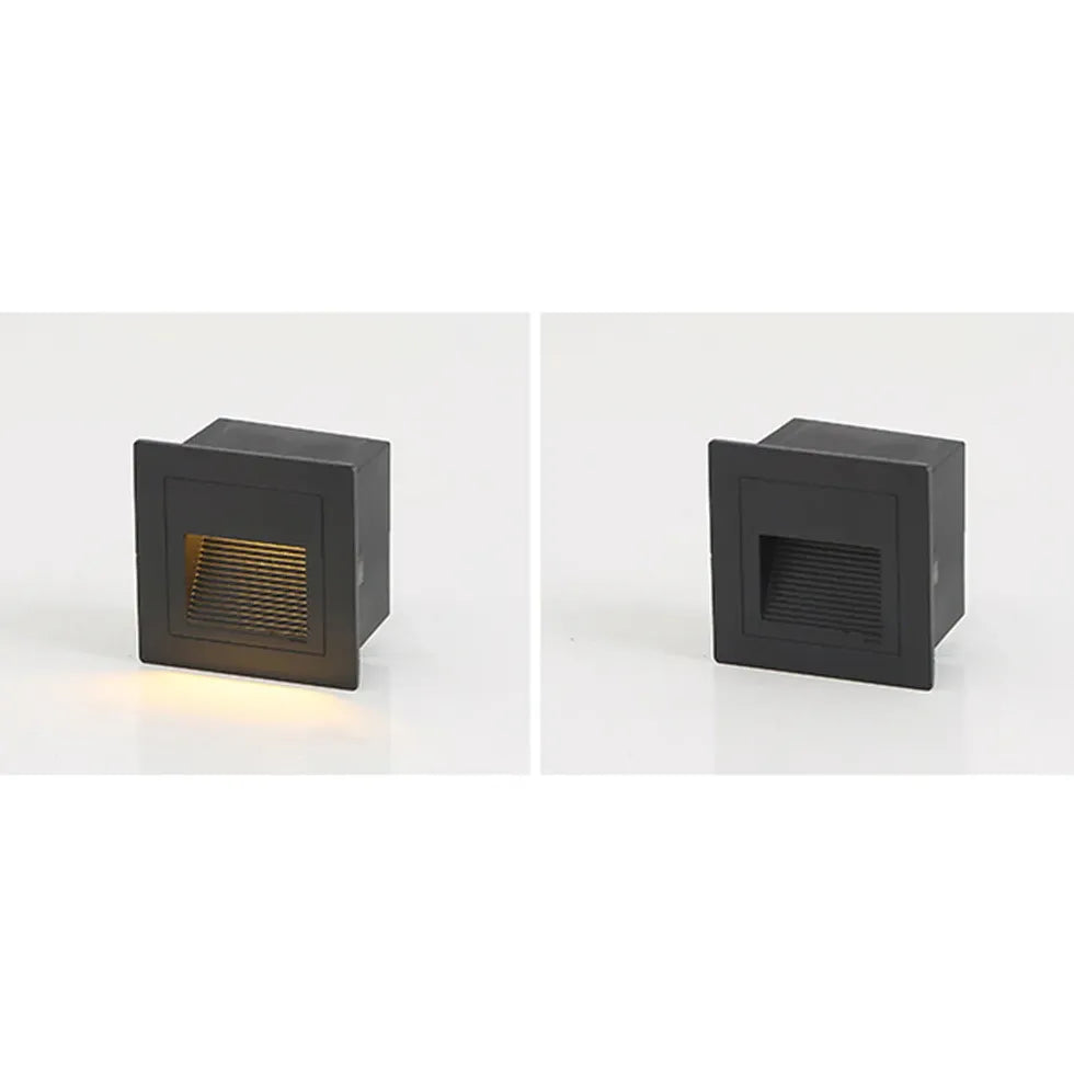 Black Led Square Orr Metal Led