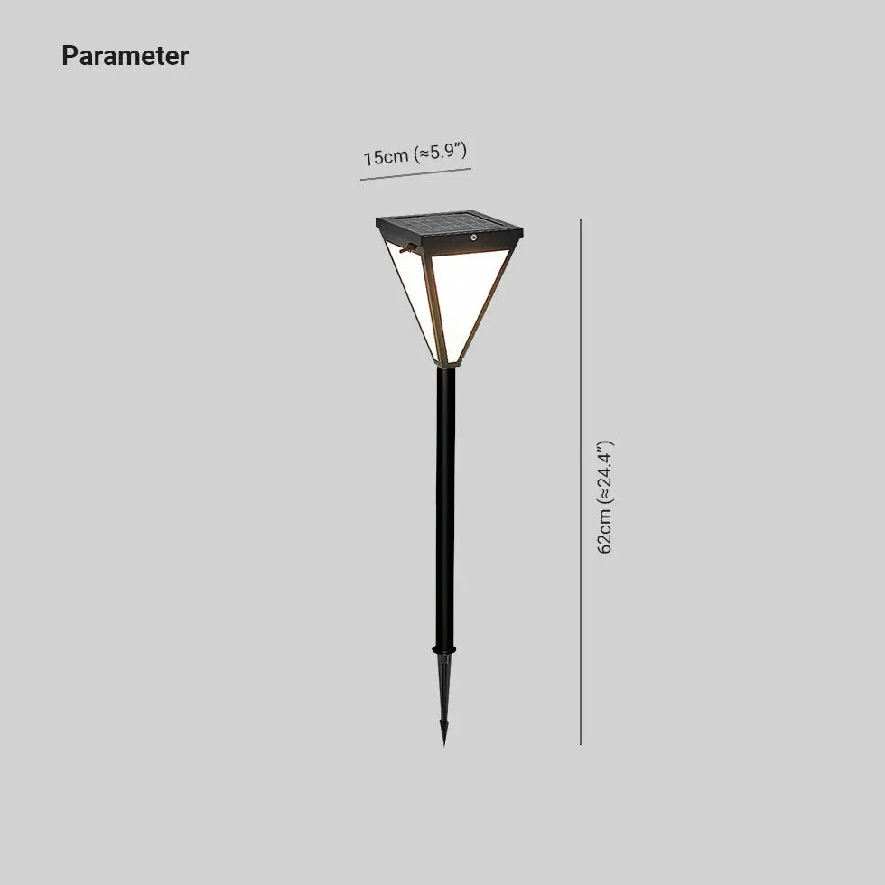 Black Solar Light Orr Aluminium Ip65 Outdoor