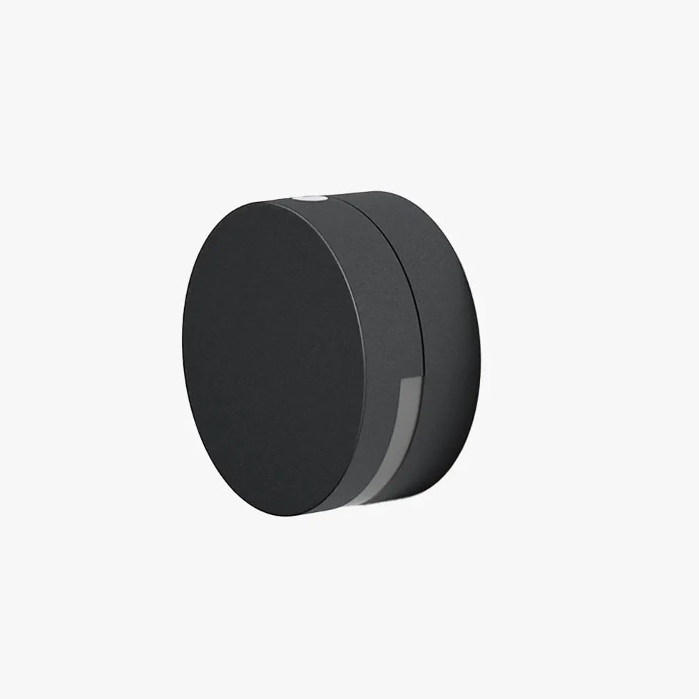 Black Led Round Orr Metal & Glass Ip65 Outdoor