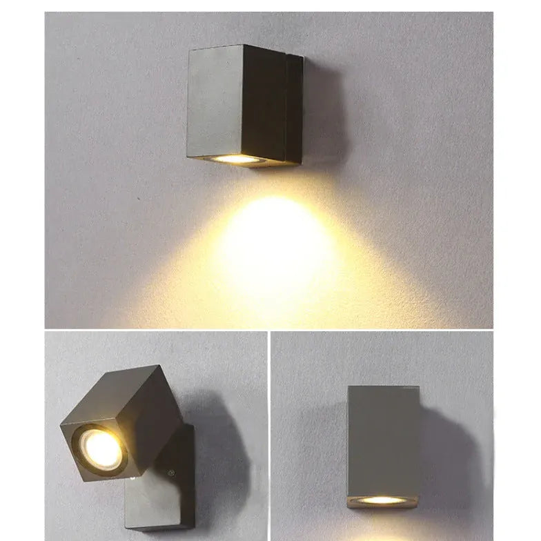 Black Led Modern Metal & Acrylic