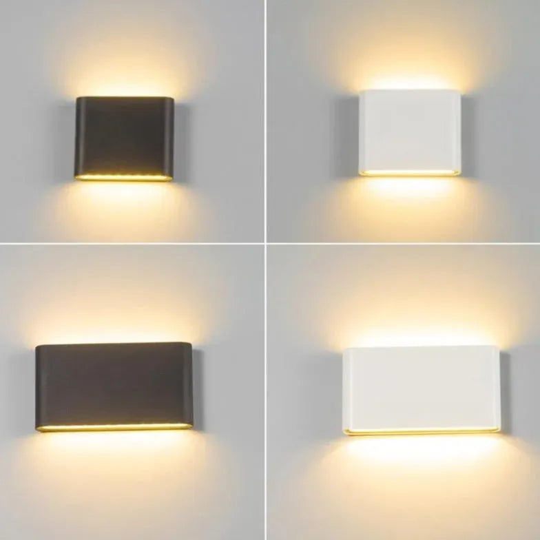 Black Up & Down Light Modern Metal & Acrylic Led Board