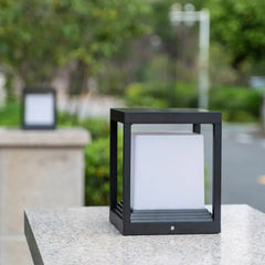 Black Solar Hybrid Rectangular Orr Metal & Acrylic Ip65 Led