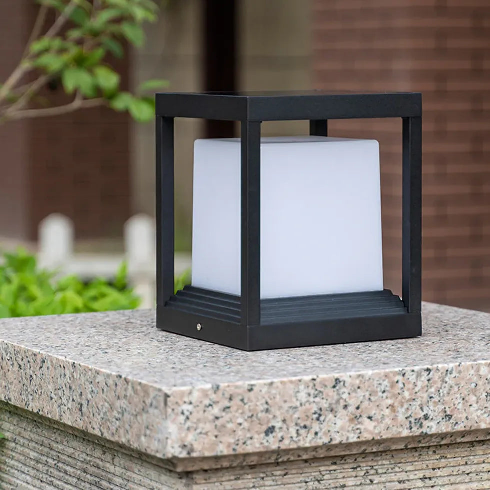 Black Solar Hybrid Rectangular Orr Metal & Acrylic Ip65 Led