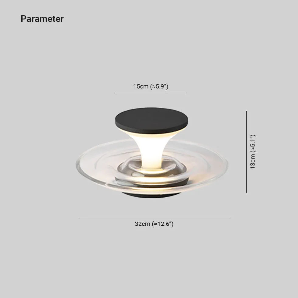 Solar Hybrid Round Orr Metal & Acrylic Led Warm White