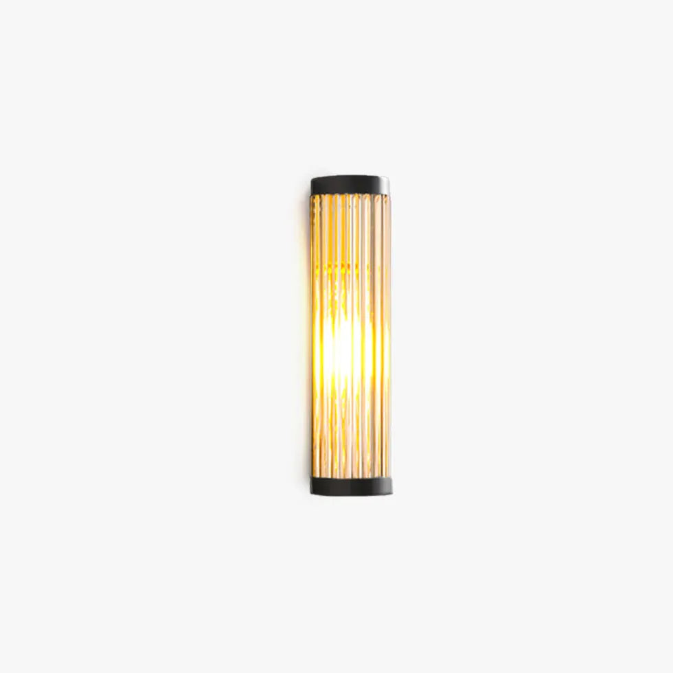 Black Outdoor Wall Light Orr Metal & Glass Warm White Outdoor Ip65