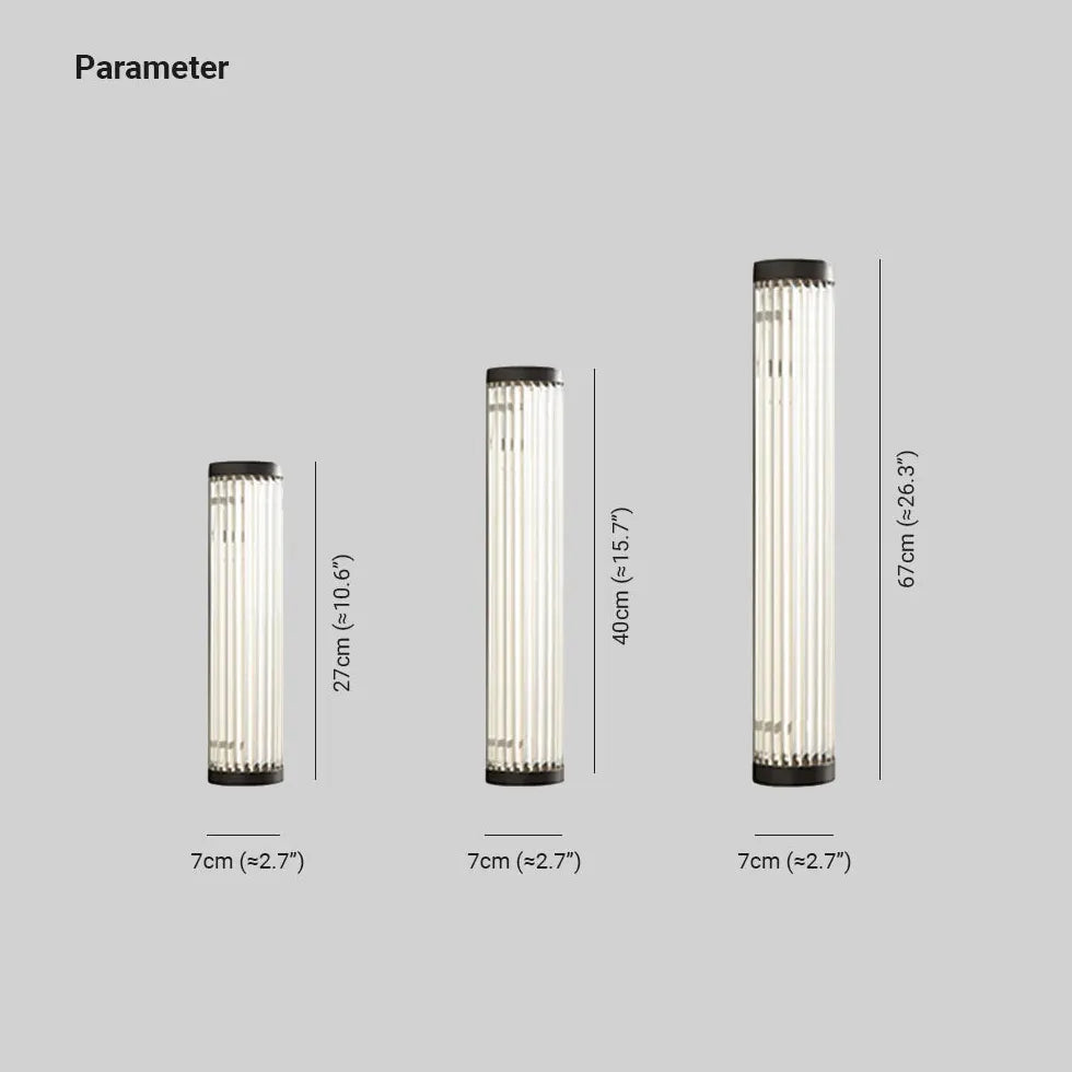 Black Outdoor Wall Light Orr Metal & Glass Warm White Outdoor Ip65