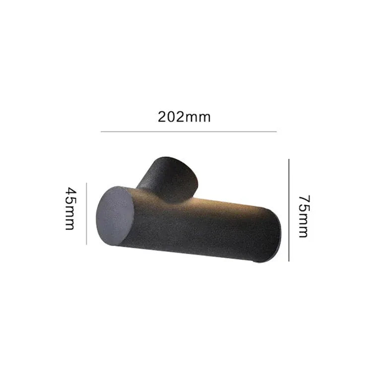 Black Outdoor Wall Light Orr Metal