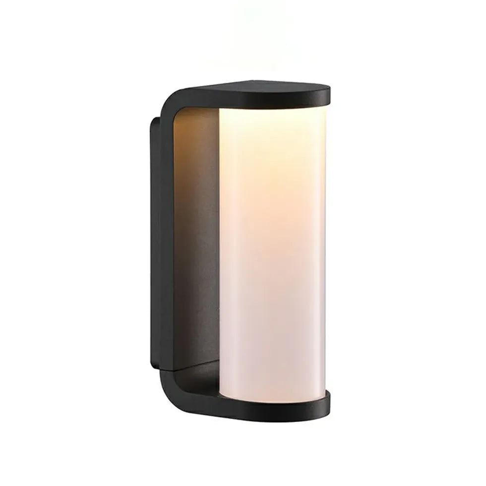 Black Led Orr Metal Outdoor Lamp