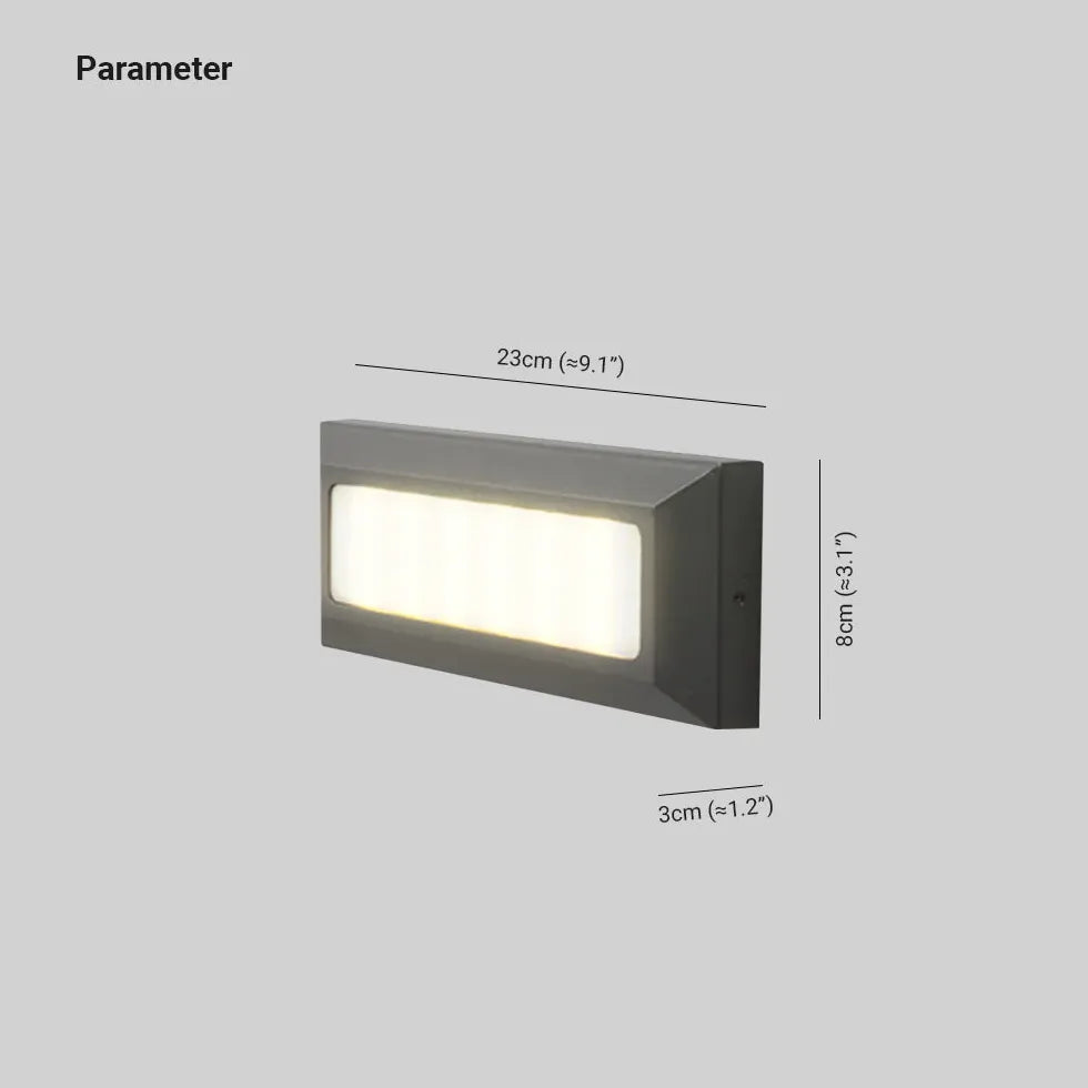 Deck & Ground Light Rectangular Orr Metal Ip65 Outdoor Led Warm White