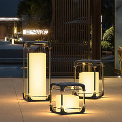 Black Floor Lamp & Lanterns Orr Metal & Acrylic Warm White Ip65