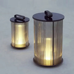 Floor Lamp & Lanterns Outdoor Metal & Glass Warm White