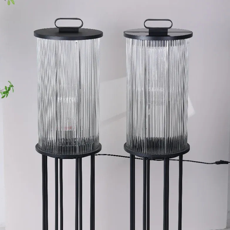 Floor Lamp & Lanterns Outdoor Metal & Glass Warm White