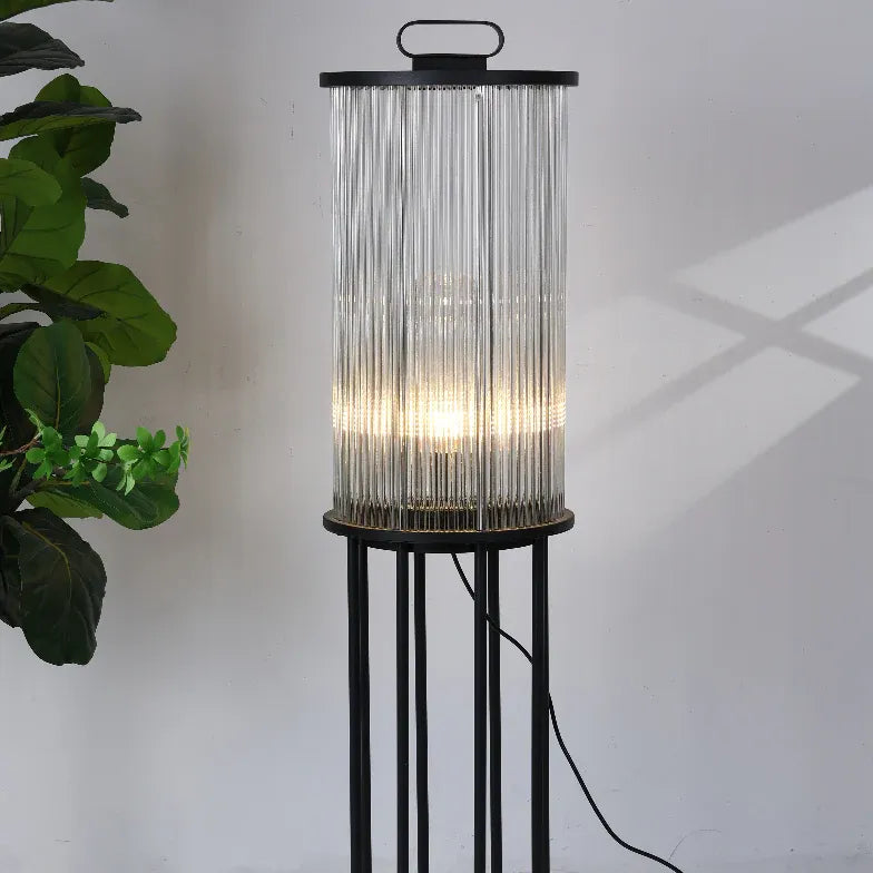 Floor Lamp & Lanterns Outdoor Metal & Glass Warm White