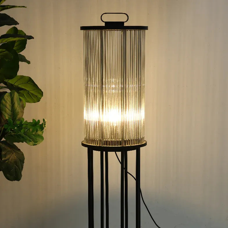 Floor Lamp & Lanterns Outdoor Metal & Glass Warm White