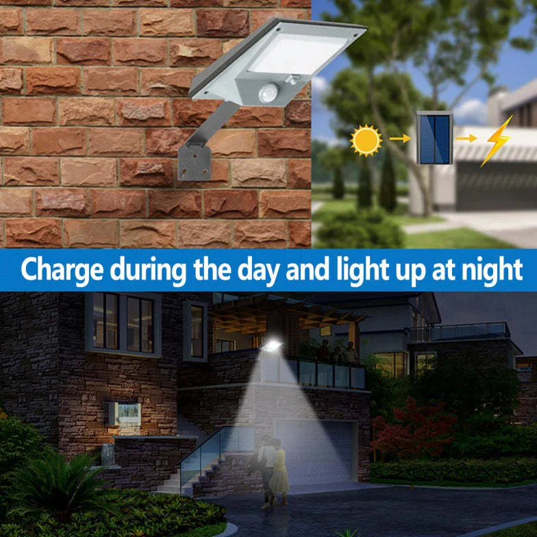 Solar Motion Sensor Light Solar Metal & Abs Led Solar