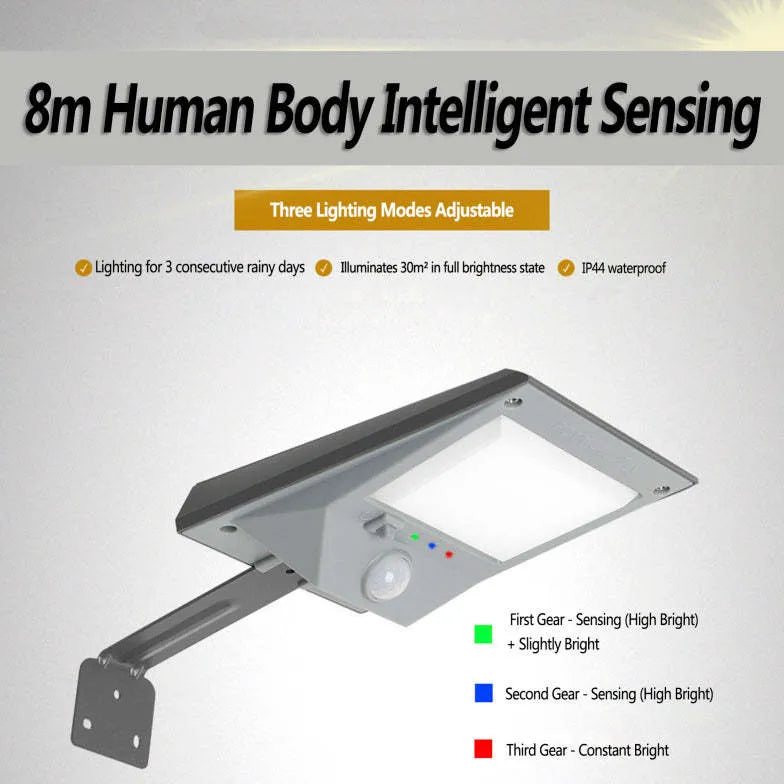 Solar Motion Sensor Light Solar Metal & Abs Led Solar