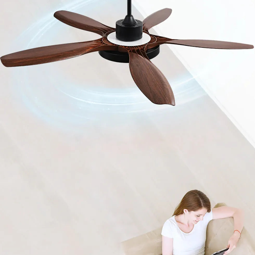 Black Ceiling Fan With Light For Study Room Ozawa Metal Led