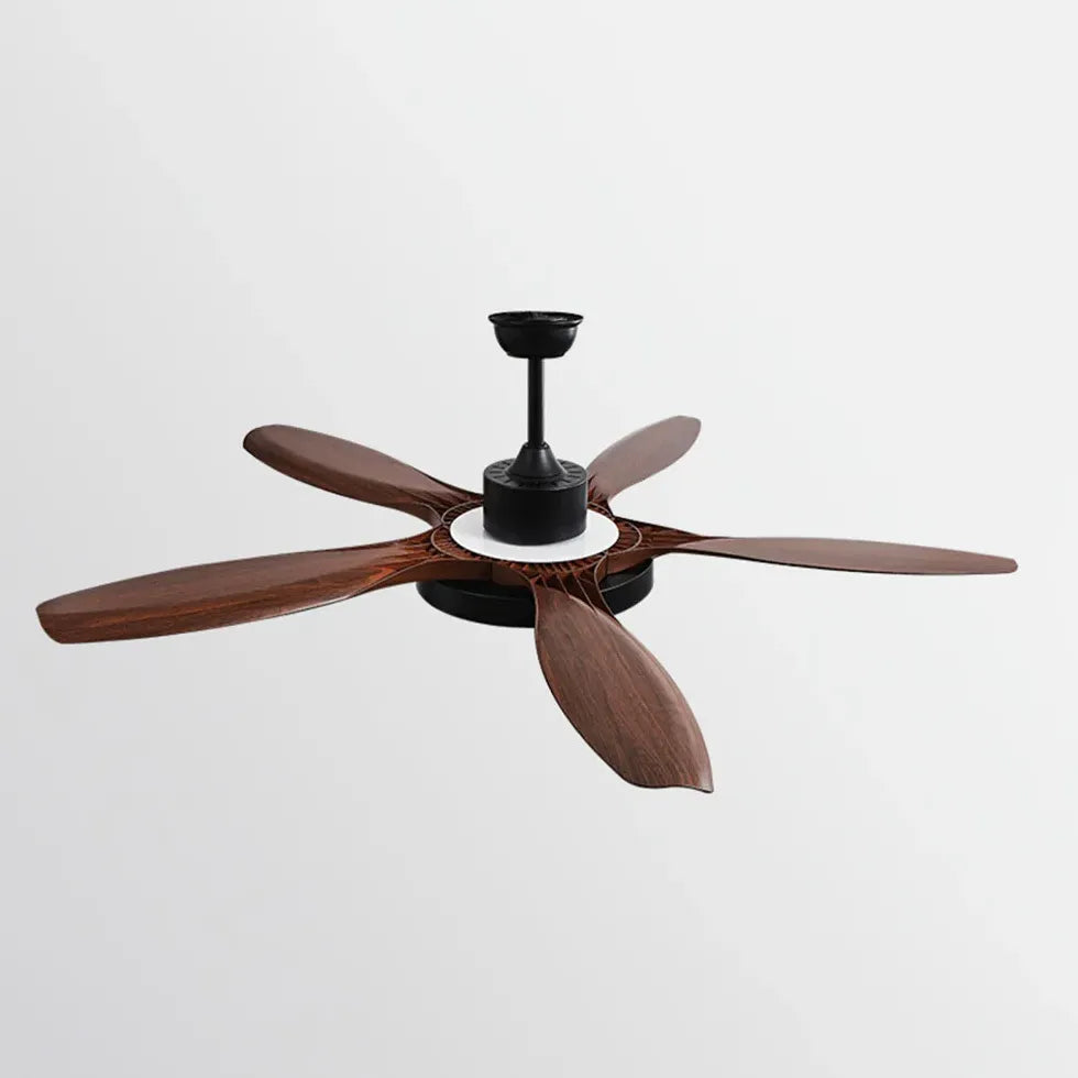 Black Ceiling Fan With Light For Study Room Ozawa Metal Led