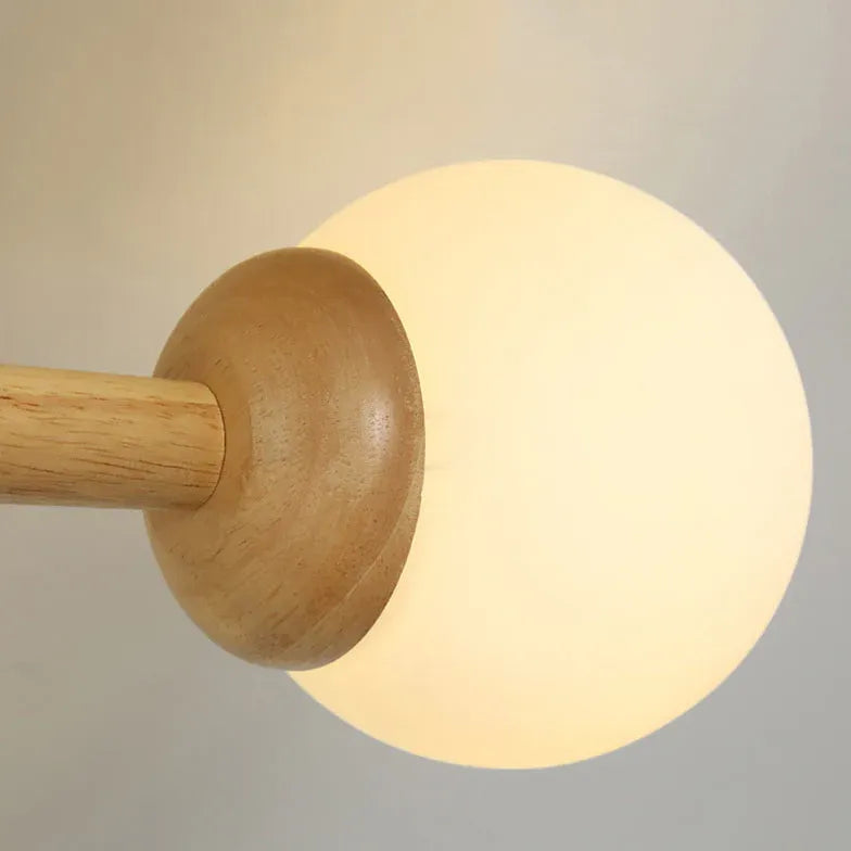 Semi-flush Light For Bedroom Ozawa Wood Led