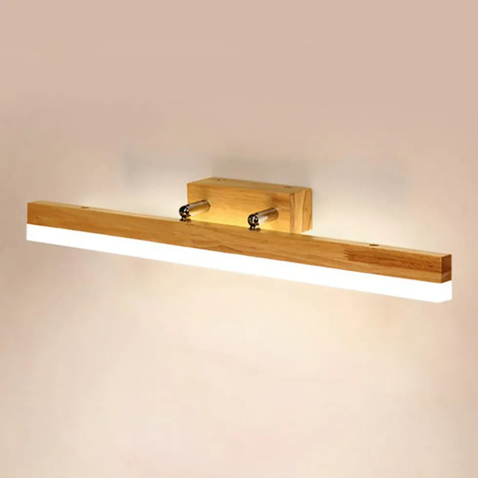 Mirror Light For Bathroom Ozawa Wood Cool White Led