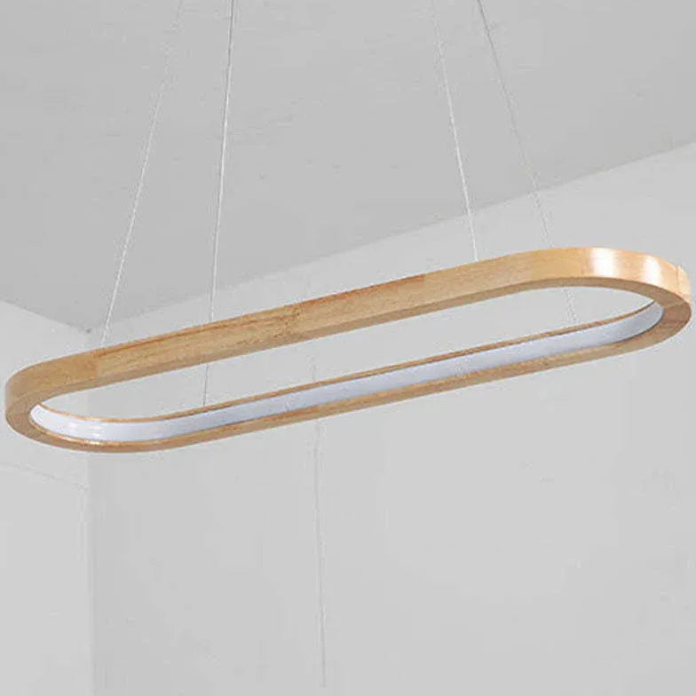 Bar Pendant Light For Kitchen Oval Ozawa Wood Dimmable