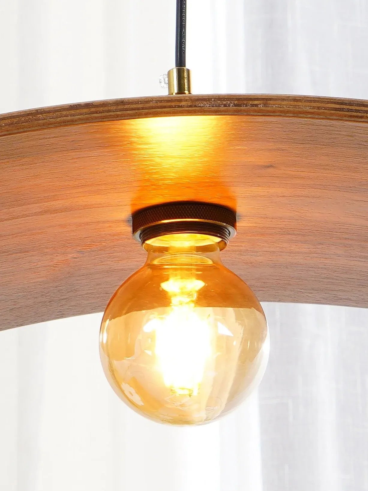 Light Single Pendant For Bedroom Ozawa Metal & Wood