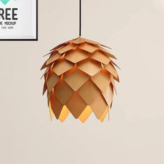 Light Single Pendant For Dining Room Cone Ozawa Wood Led Ip20