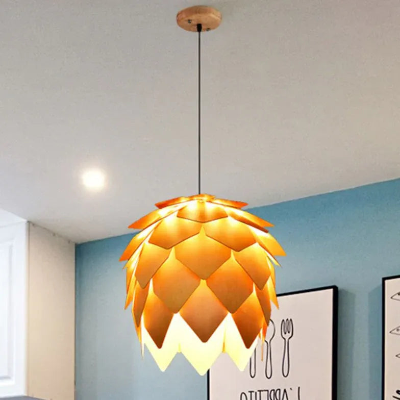 Light Single Pendant For Dining Room Cone Ozawa Wood Led Ip20