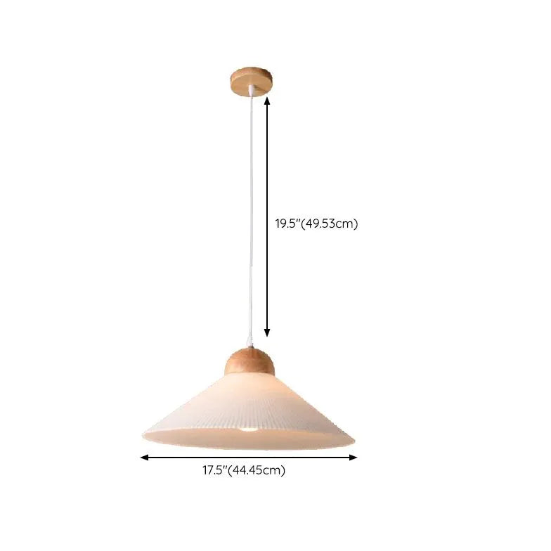 Brown Light Single Pendant For Bedroom Ozawa Wood Led