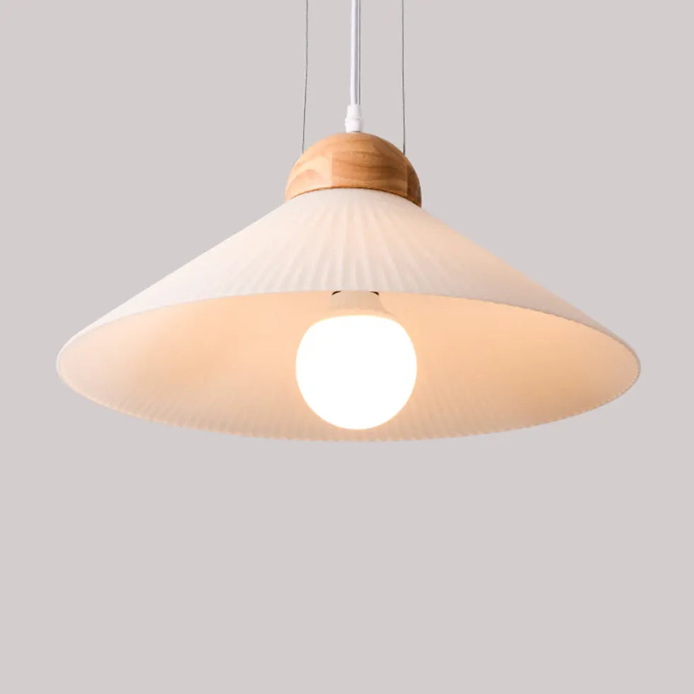 Brown Light Single Pendant For Bedroom Ozawa Wood Led