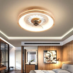 Ceiling Fan With Light For Bedroom Ozawa Wood Dimmable Led