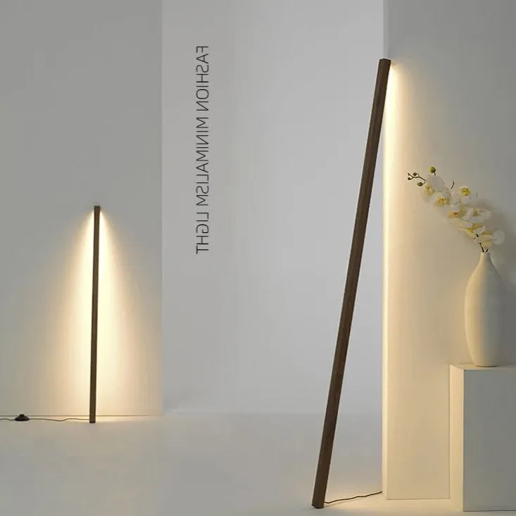 Floor Lamp For Bedroom Linear Ozawa Wood Plug Ip20