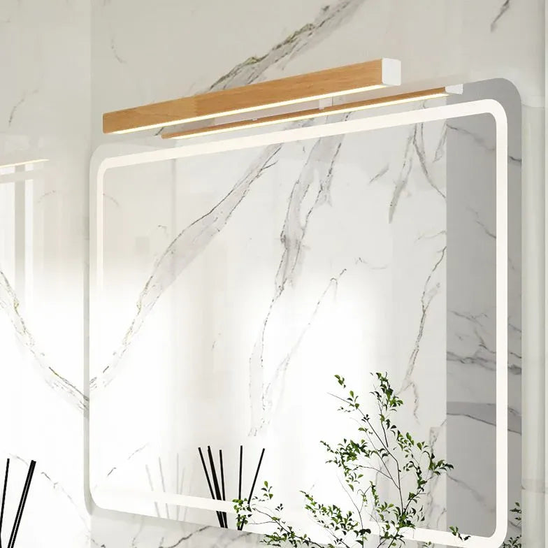 Mirror Light For Bathroom Linear Ozawa Wood Led