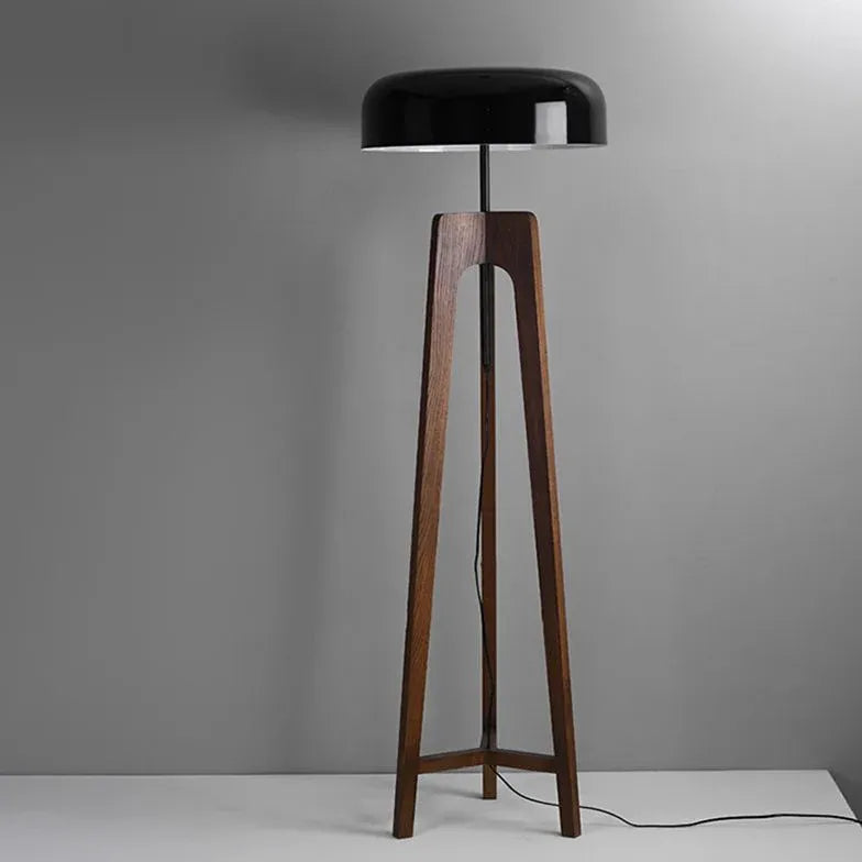 Black Tripod Floor Lamp For Study Room Ozawa Wood