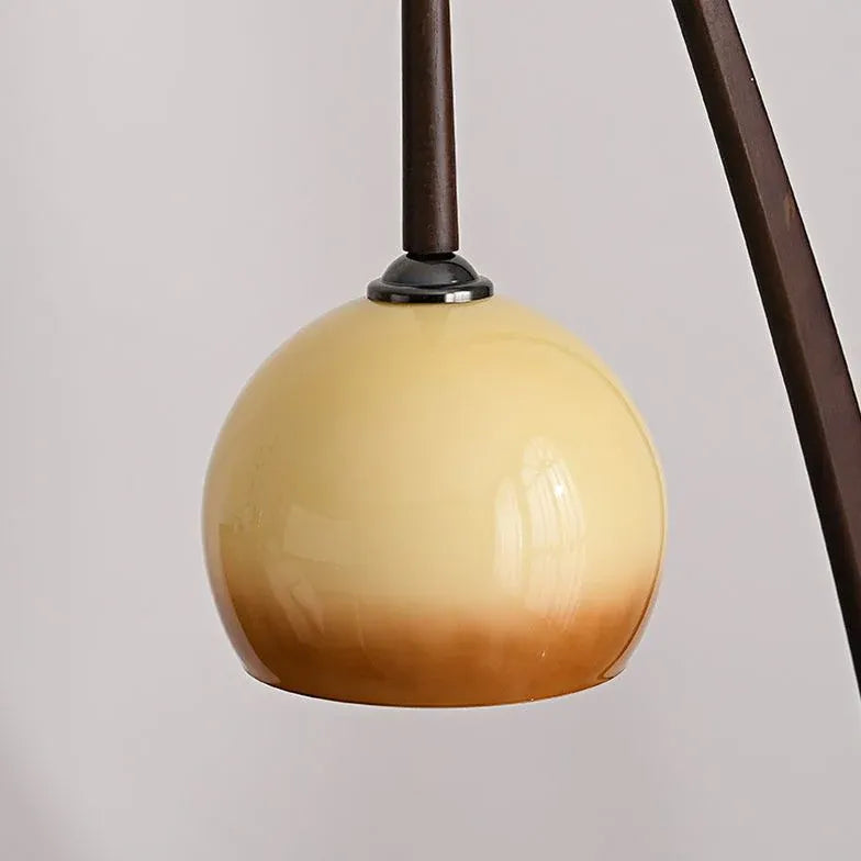 Brown Tripod Floor Lamp For Study Room Ozawa Wood Plug